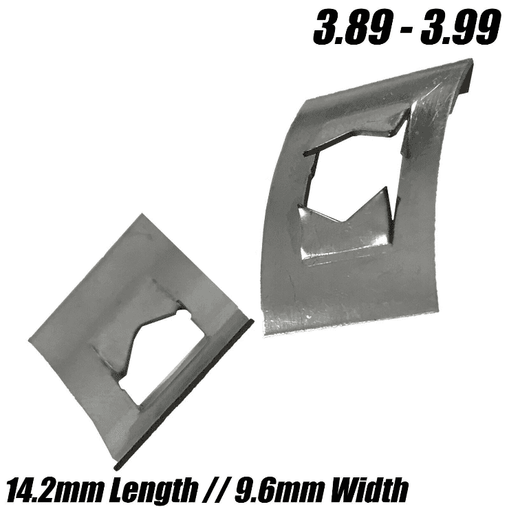 Metric Zinc Plated Flower Grab Washer Stud Steel Flat Rectangular Push On Clips