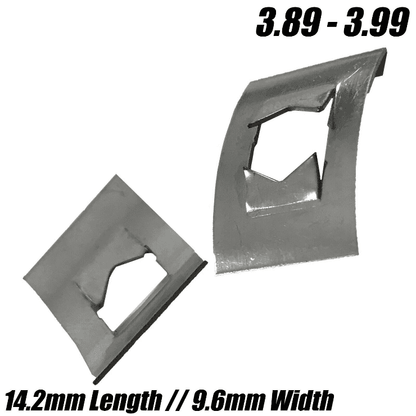 Metric Zinc Plated Flower Grab Washer Stud Steel Flat Rectangular Push On Clips