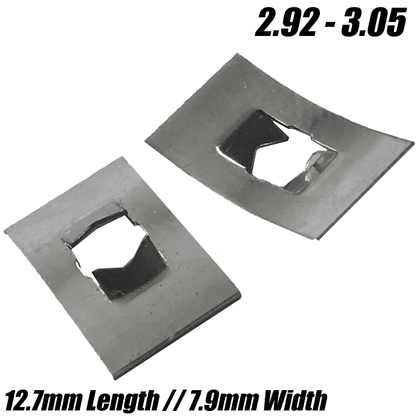 Metric Zinc Plated Flower Grab Washer Stud Steel Flat Rectangular Push On Clips