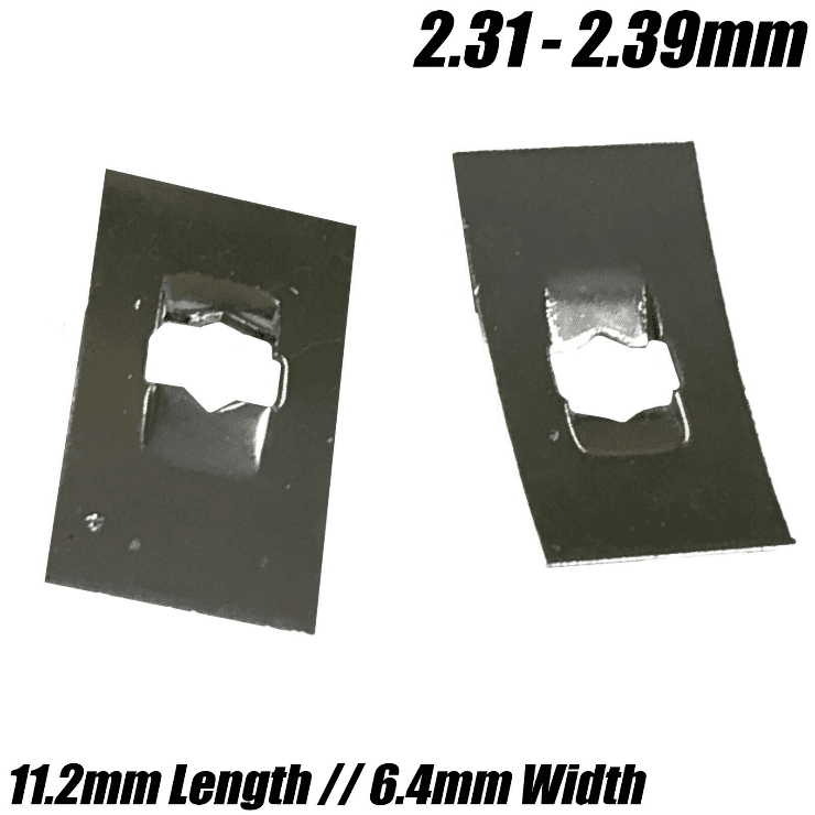 Metric Zinc Plated Flower Grab Washer Stud Steel Flat Rectangular Push On Clips