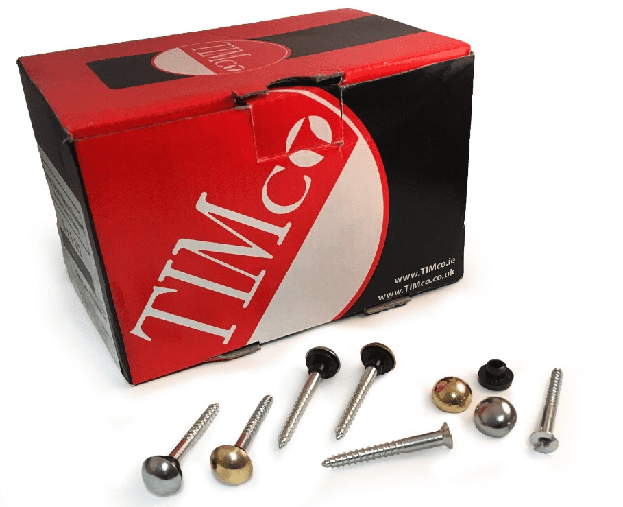 Mirror Screws Chrome Polished Brass Domed Protective Caps Cover Wall Fixing