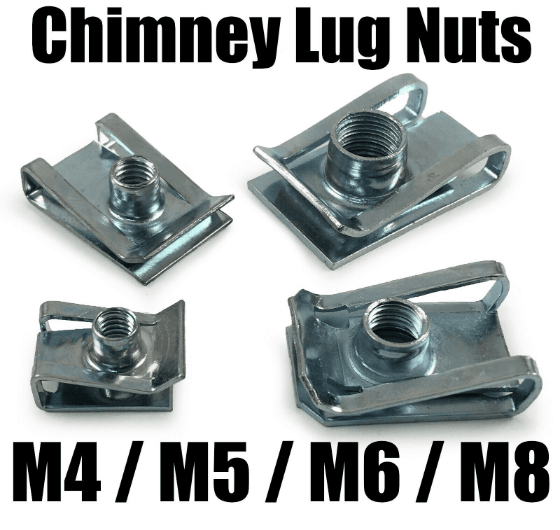 Motor Bike Fairing Body Panel U Lug Nuts Spire Speed Fastener Clips M4 M5 M6 M8
