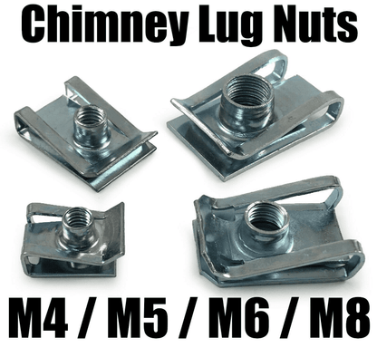 Motor Bike Fairing Body Panel U Lug Nuts Spire Speed Fastener Clips M4 M5 M6 M8
