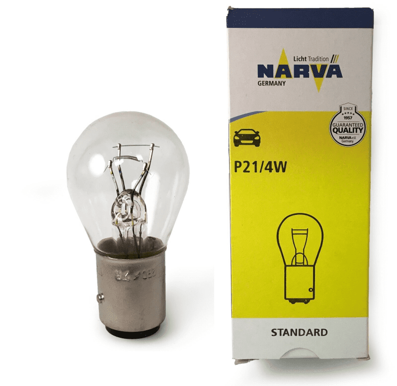 Narva 12V 21W Parking Bulb 1016 Near Claw Dual Socket 17881 Baz15D P21/4W