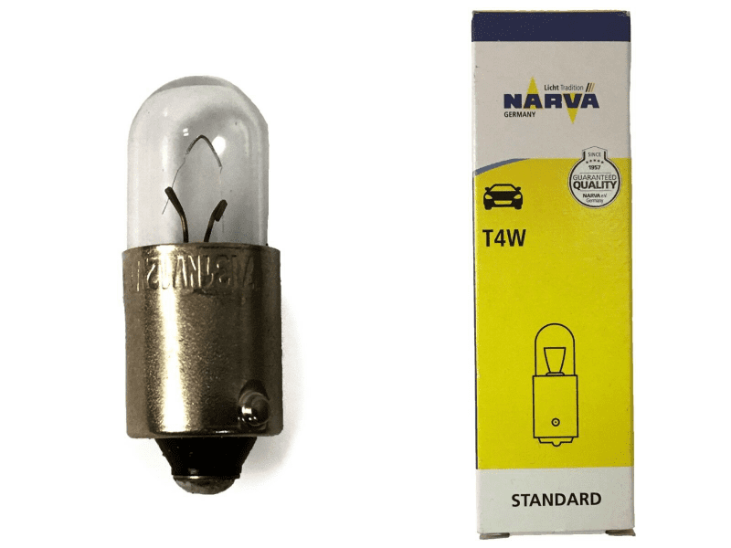 Narva 12V 4W Parking Bulb 53 Single Socket 17131 Ba9S T4W