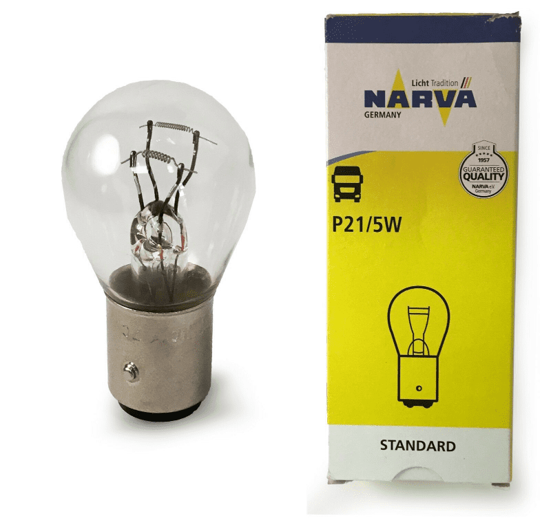 Narva 24V 21W Parking Bulb 1016 Squint Claw Dual Socket 17925 Bay15D P21/5W