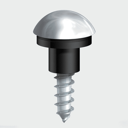 No8 Mirror Screws With Washer & Chrome Caps 1 1/4" (4X32mm)