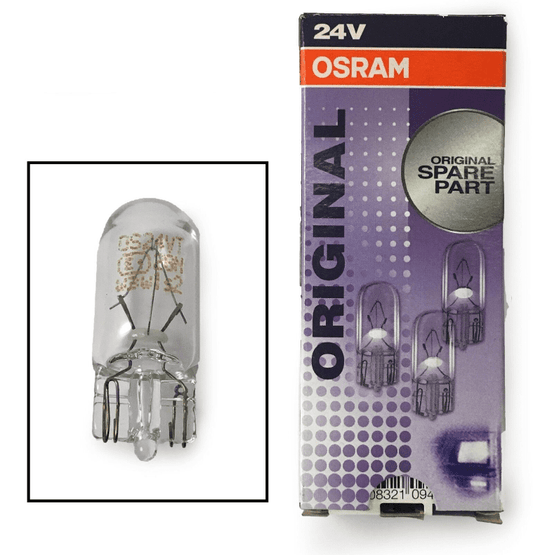 Osram 24V 3W Commercial Auxiliary Clear Bulbs 2841 W2.1X9.5D