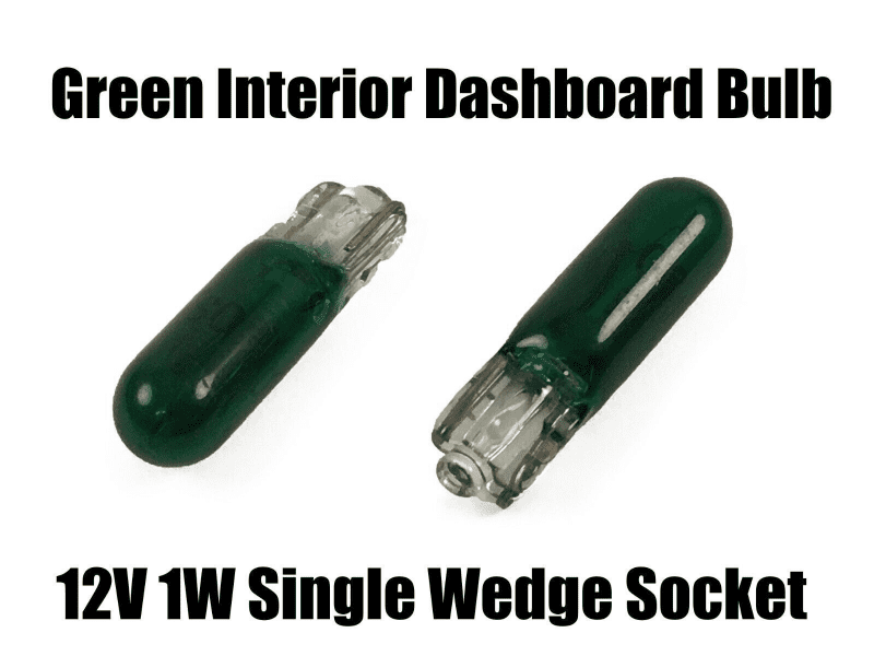Osram Green Interior Dashboard Bulb Led 12V 1W Wedge Socket 2322