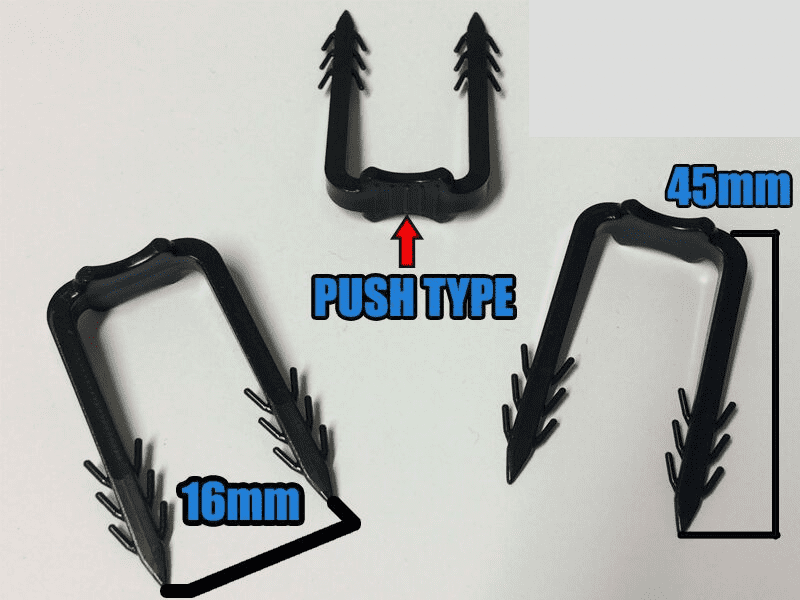 Pushfit 45mm Speedfit Underfloor Heating Ufh Pipe Clip Staples (Fit 16mm Pipe)