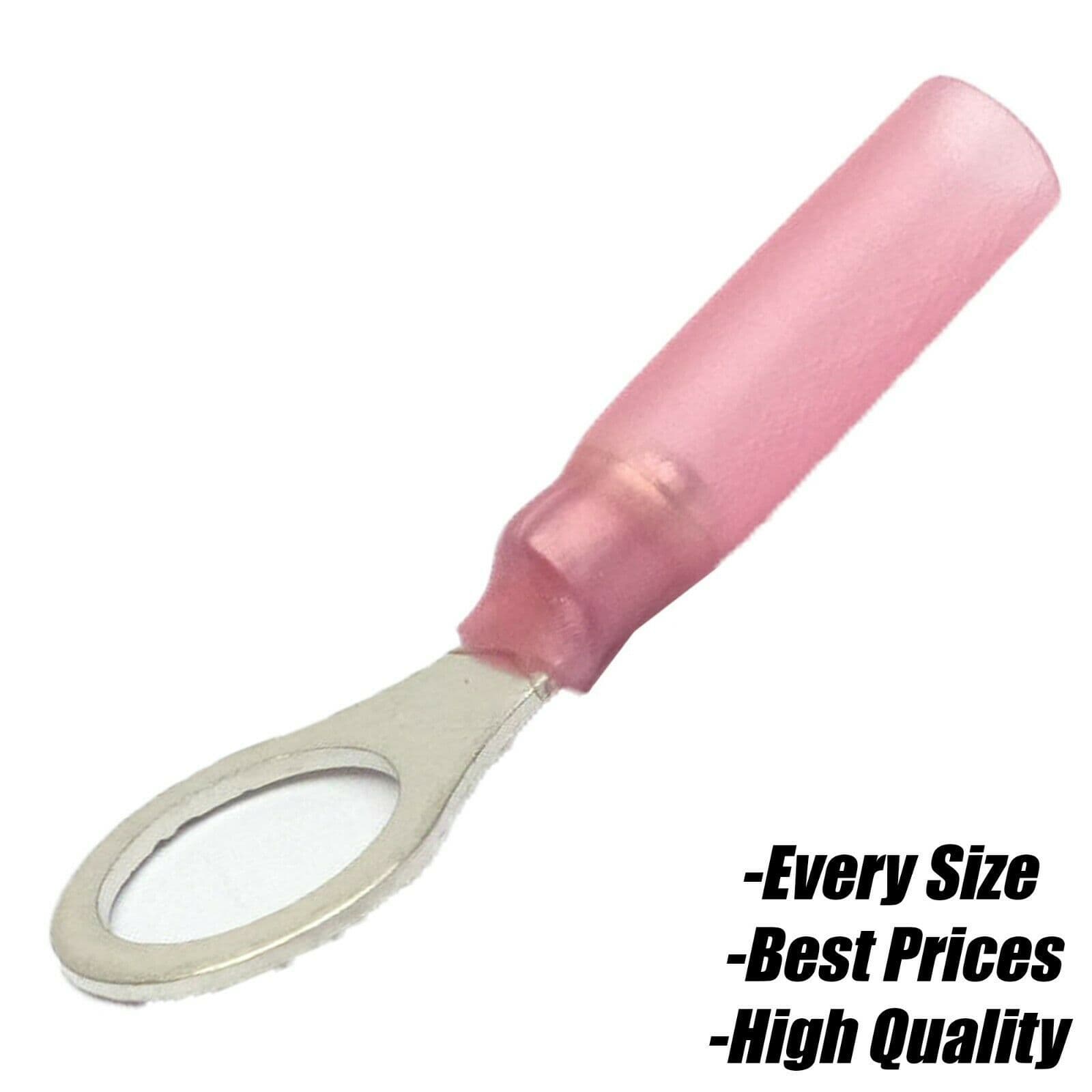 Red 5.3mm Heat Shrink Ring Terminal Electrical Heatshrink Connector Pink