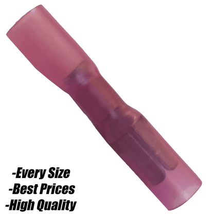 Red Heat Shrink Terminals Ring Female Spade Bullet fork Butt Connector Insulated