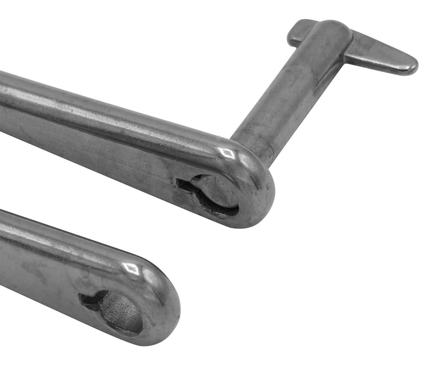 Key Pin D Shackle Twist Lock - A4 316 Marine Stainless Steel - Dee Shackles