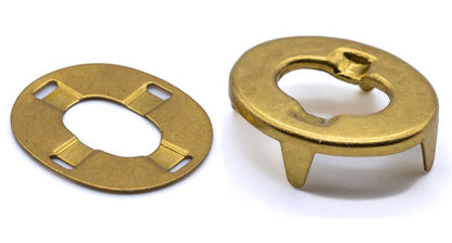 DOT 6mm Brass Turnbutton Fastener Golden Kit Eyelets Boat Canopy Gazebo Cover