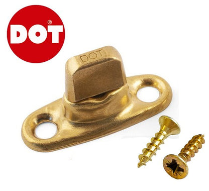 DOT 6mm Brass Turnbutton Fastener Gold Boat Canopy Gazebo Cover Longboat Awning