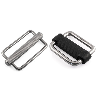 Adjustable Webbing Buckles Knurled Slide Bar Strap A4 Marine Stainless Steel