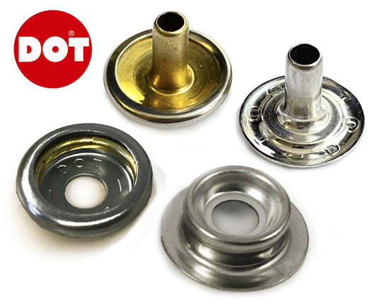 DOT Press Snap Long Stem Cap and Post Kit Fastening Awning Canopy Canvas 8mm