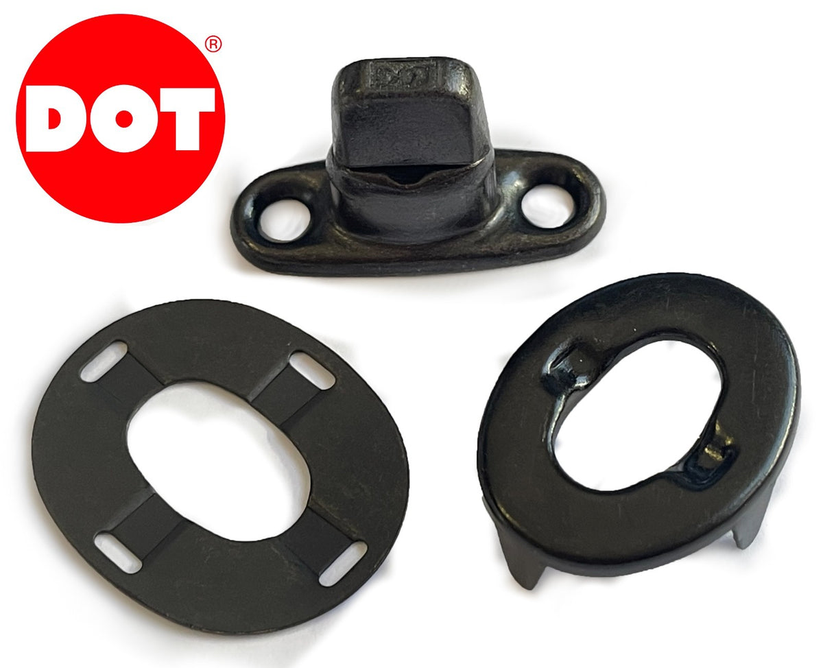 DOT 6 / 8mm Turnbutton Eyelet Washer Military Black Oxide Canopy Cover Fastener