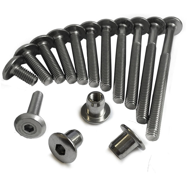 Stainless Steel Furniture Connector Bolt & Barrel Nut Sets
