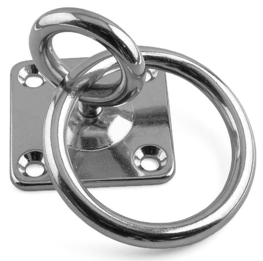 A4 Stainless Steel Swivel Eye Plates with Ring from ADL Components