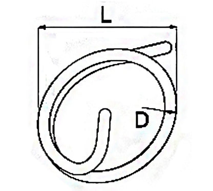 A4 Cotter Rings with Tail Dimensions
