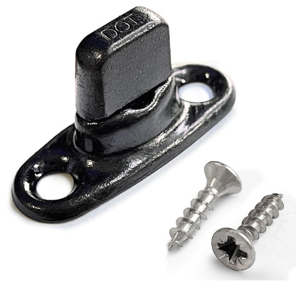 10x Black DOT Turnbutton Twist Lock Carpet Fastener For Car Interior Fabric