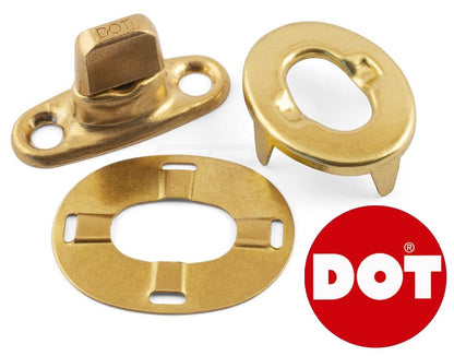 DOT 6mm Brass Turnbutton Fastener Golden Kit Eyelets Boat Canopy Gazebo Cover
