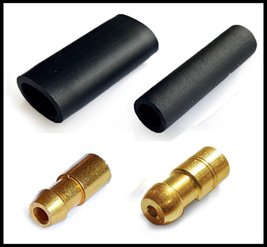 Brass Bullet Connectors 4.7mm & 4.6mm Bullets Double Single Electrical Crimp