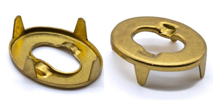 DOT 6mm Brass Turnbutton Fastener Backing Washer Eyelet Boat Canopy Awning Plate