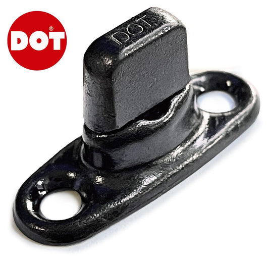10x Black DOT Turnbutton Twist Lock Carpet Fastener For Car Interior Fabric