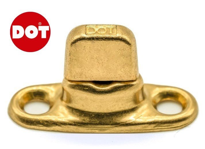 10x DOT Brass Turnbutton Twist Lock Gold Carpet Fastener For Car Interior Fabric