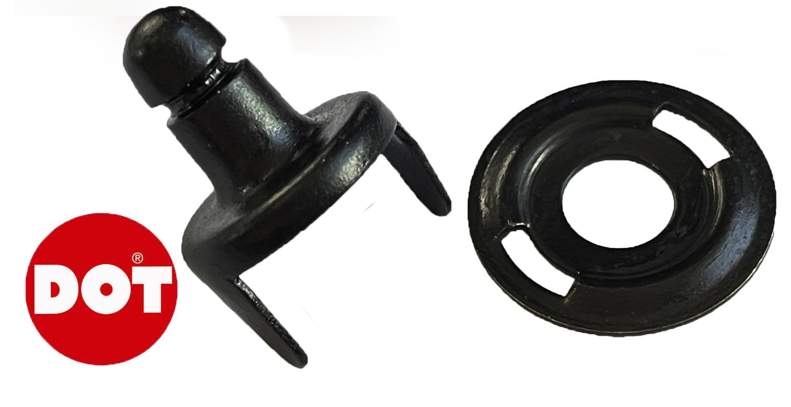 Black Lift The DOT Socket Stud and Washer Set Boat Cover Canvas Canopy Fasteners