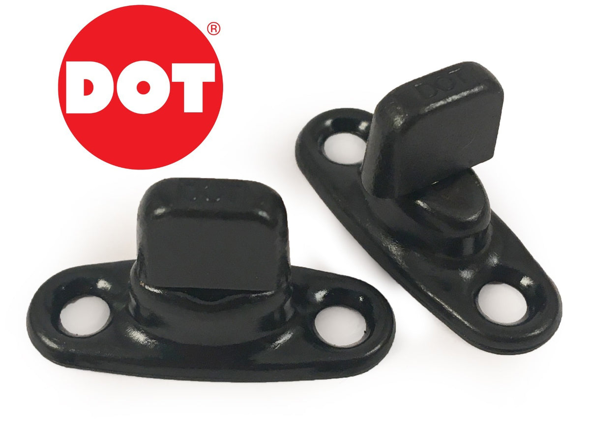 Genuine DOT 6 / 8mm Turnbutton Military Black Oxide Boat Canopy Cover Fasteners