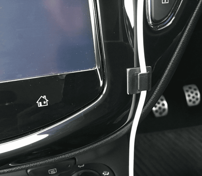 Self Adhesive Cable Tidy Black Clips Phone Usb Gps Dash Cam Sat Nav Aux Wire
