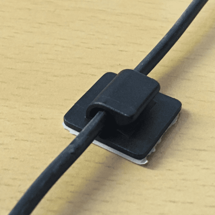 Self Adhesive Nylon Clips for Cable Wire Conduit Black Or White 16mm 25mm 28mm