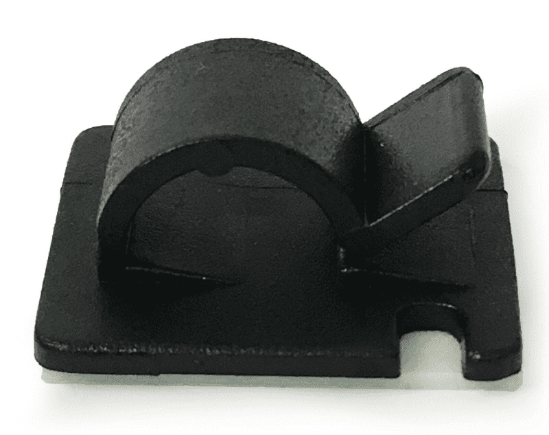 Self Adhesive Nylon Clips for Cable Wire Conduit Black Or White 16mm 25mm 28mm