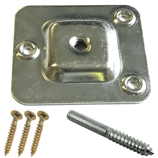 Single Table Chair Sofa Leg Mounting Plate Level Flat Wood To Metal Dowel Screws
