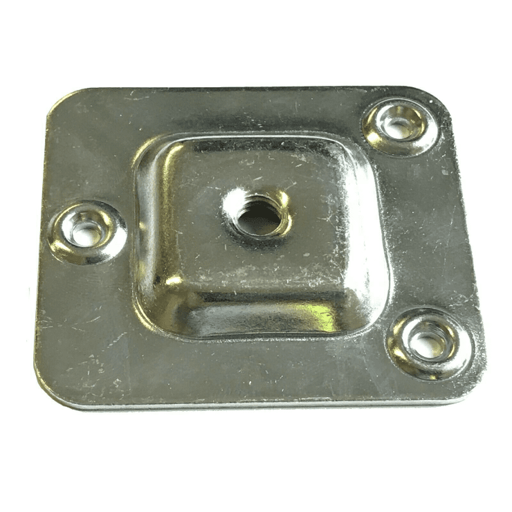Single Table Chair Sofa Leg Mounting Plate Level Flat Wood To Metal Dowel Screws