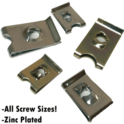 Speed Fasteners Screw Size 4,6,8,10,12,14 U Clips Spire Auto Captive Nut Clip