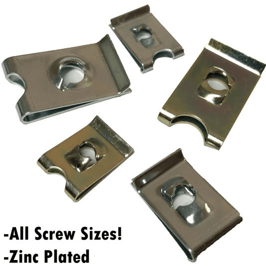 Speed Fasteners Screw Size 4,6,8,10,12,14 U Clips Spire Auto Captive Nut Clip