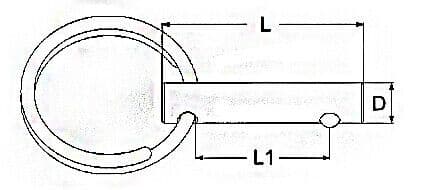 Stainless Steel Pull Ring Retaining Pins A4 Marine Grade Ball Lock Retainer Pin