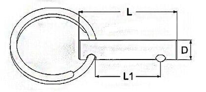 Stainless Steel Pull Ring Retaining Pins A4 Marine Grade Ball Lock Retainer Pin