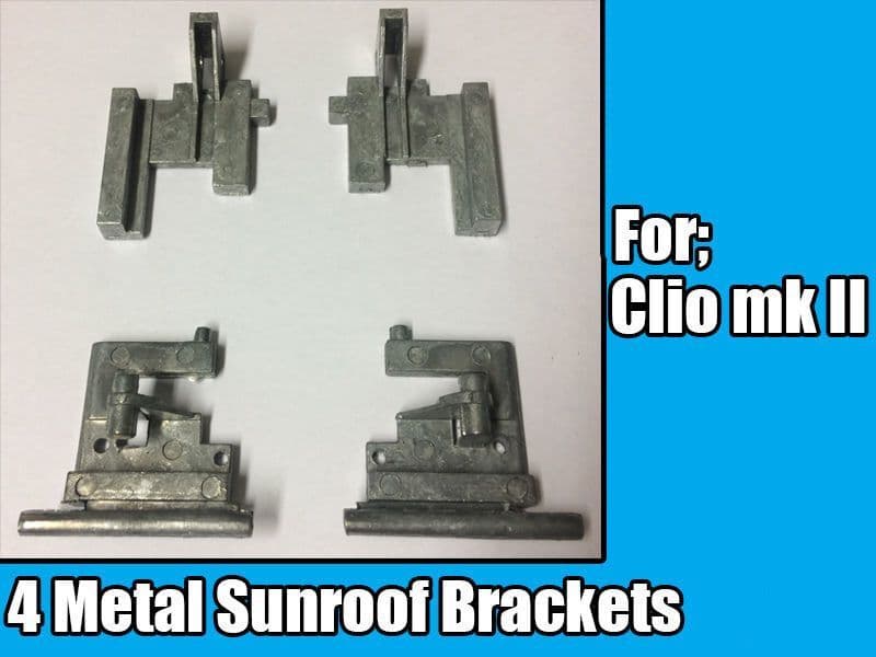 Sunroof Brackets Kit for Renault Clio Mkii Metal 4 Pieces 1995-2006