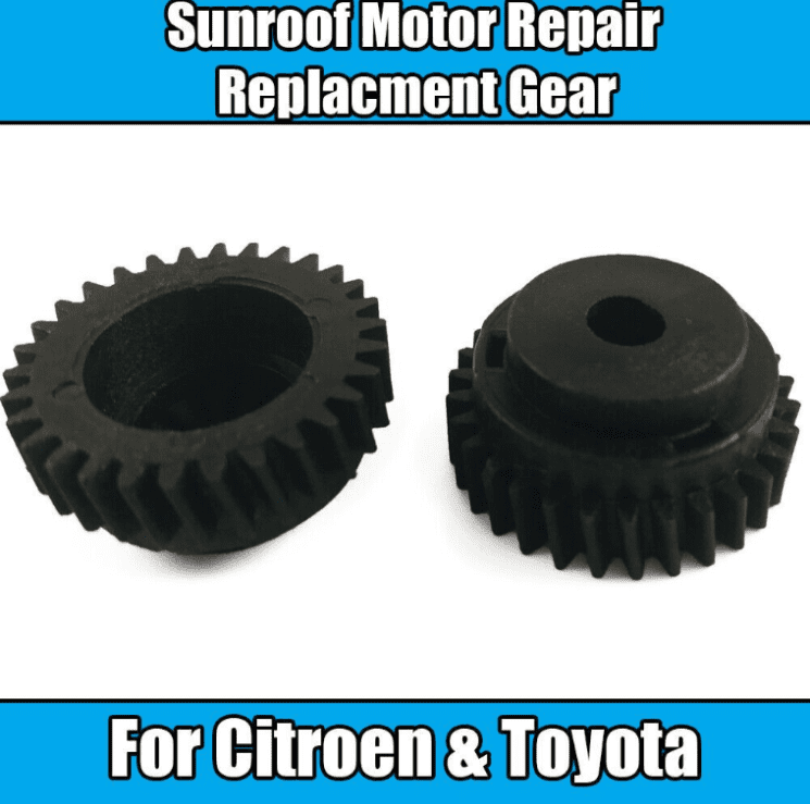 Sunroof Motor Repair Gear Replacement for Citroen C3 Toyota Black Plastic