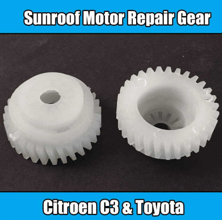 Sunroof Motor Repair Gear Replacement for Citroen C3 Toyota White Plastic