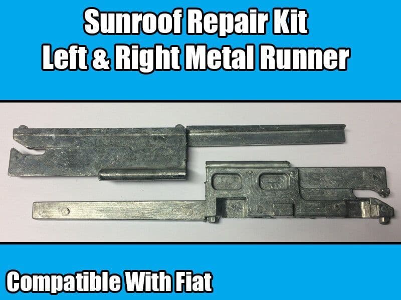 Sunroof Repair Kit for Fiat Stilo 01-10 Top Window Metal Runner Left & Right Set