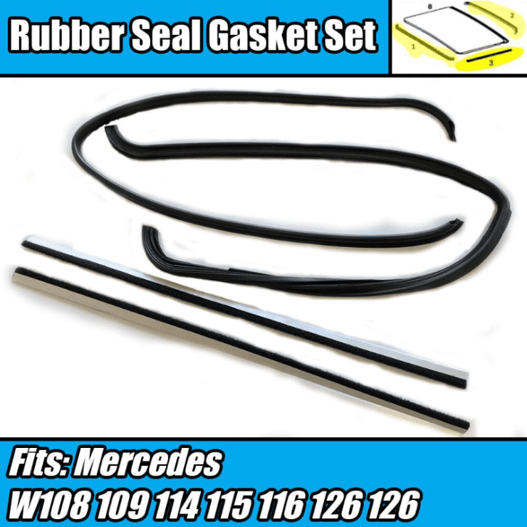 Sunroof Rubber Seal Gasket Set Kit for Mercedes W108 109 114 115 116 123 126