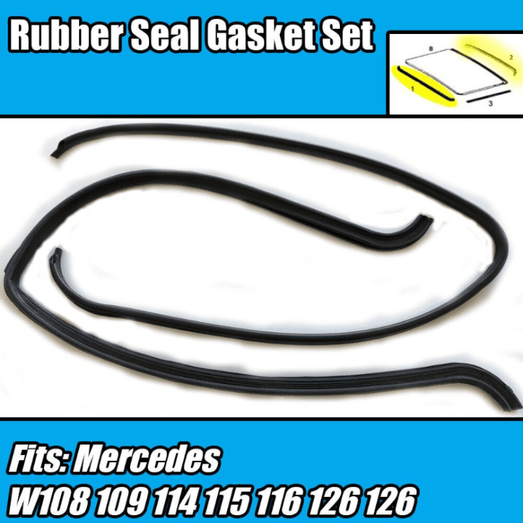 Sunroof Rubber Seal Gasket Set Kit for Mercedes W108 109 114 115 116 123 126