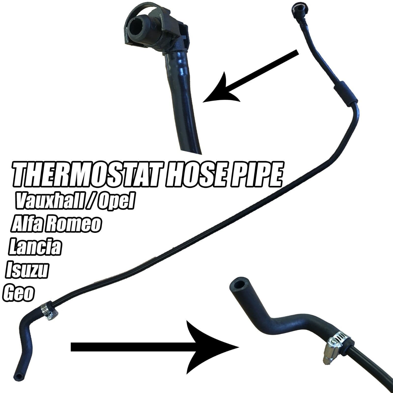 Thermostat Hose Pipe for Vauxhall Opel Astra H 4 Insignia Zafira 826001-5826484