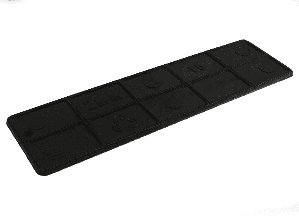 Timco 100x28X2 Black Plastic Flat Packers Shim Frame Window Glazing Flooring